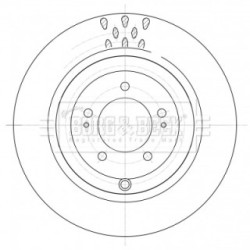 Brake Disc BORG & BECK BBD5395 OE Ref 4615A186