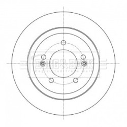 Brake Disc BORG & BECK BBD5398 OE Ref 58411B2500