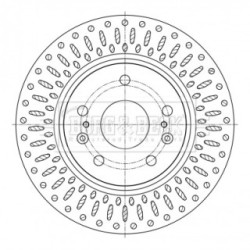 Brake Disc BORG & BECK BBD5400 OE Ref 5531161M00000