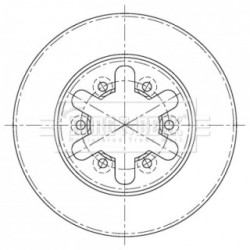 Brake Disc BORG & BECK BBD5404 OE Ref 40206-02N01