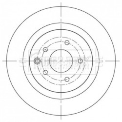 Brake Disc BORG & BECK BBD5405 OE Ref 43206AA301