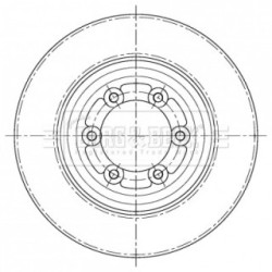 Brake Disc BORG & BECK BBD5409 OE Ref 8981246632