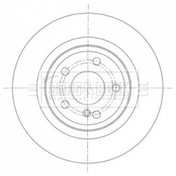Brake Disc BORG & BECK BBD5413 OE Ref 172 423 02 12