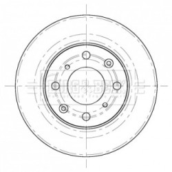 Brake Disc BORG & BECK BBD5415 OE Ref 45251 SAA 900