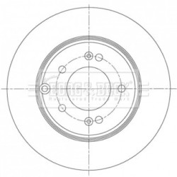 Brake Disc BORG & BECK BBD5417 OE Ref 584113K110 BORG & BECK