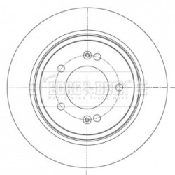 Brake Disc BORG & BECK BBD5418 OE Ref 58411J9500