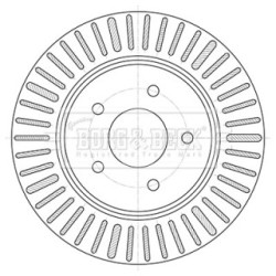 Brake Disc BORG & BECK BBD5424 OE Ref 432064CE0B