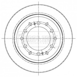Brake Disc BORG & BECK BBD5427 OE Ref 4243160311