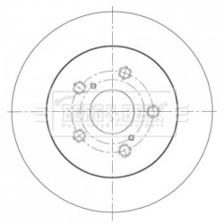 Brake Disc BORG & BECK BBD5433 OE Ref 4243178010