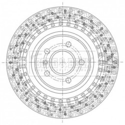 Brake Disc BORG & BECK BBD5436 OE Ref A166 423 04 12