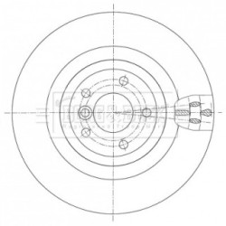 Brake Disc BORG & BECK BBD5437 OE Ref T4N1744 BORG & BECK