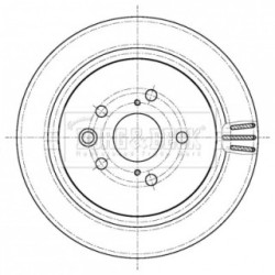 Brake Disc BORG & BECK BBD5445 OE Ref 42431-30320
