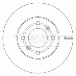 Brake Disc BORG & BECK BBD5451 OE Ref PW861584