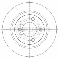 Brake Disc BORG & BECK BBD5454 OE Ref 34 21 9 811 540