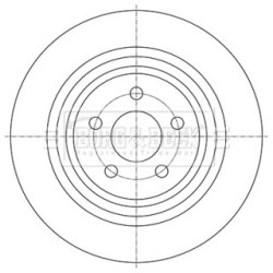 Brake Disc BORG & BECK BBD5458 OE Ref 2019282 BORG & BECK