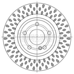 Brake Disc BORG & BECK BBD5459 OE Ref A246 423 08 12