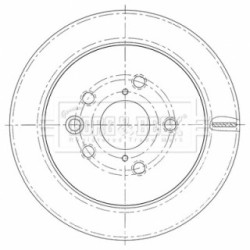 Brake Disc BORG & BECK BBD5461 OE Ref 42431 53020