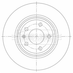 Brake Disc BORG & BECK BBD5462 OE Ref 8W0 615 601 C