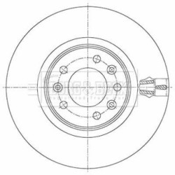 Brake Disc BORG & BECK BBD5469 OE Ref 1616394580