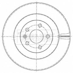 Brake Disc BORG & BECK BBD5477 OE Ref 3147181-6