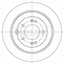 Brake Disc BORG & BECK BBD5486
