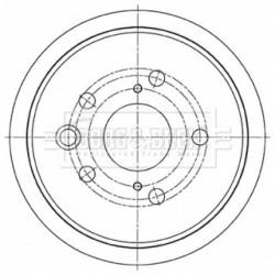 Brake Disc BORG & BECK BBD5490 OE Ref 42431 30300