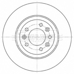 Brake Disc BORG & BECK BBD5491 OE Ref 9683993280