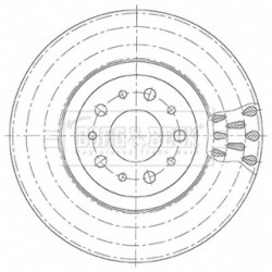 Brake Disc BORG & BECK BBD5492 OE Ref 0000071765650