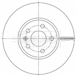 Brake Disc BORG & BECK BBD5493 OE Ref 3142372-2