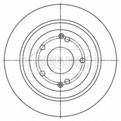 Brake Disc BORG & BECK BBD5497 BORG & BECK