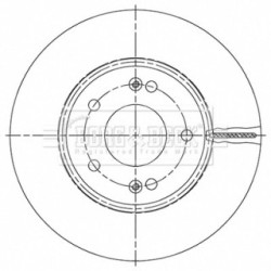 Brake Disc BORG & BECK BBD5500 OE Ref 51712 G2100