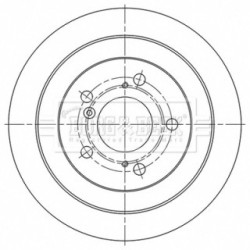 Brake Disc BORG & BECK BBD5510 OE Ref 42510 TV8 E00