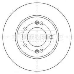 Brake Disc BORG & BECK BBD5512 OE Ref 58411G4300