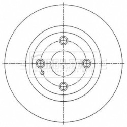 Brake Disc BORG & BECK BBD5518 OE Ref N243 26 251
