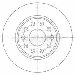 Brake Disc BORG & BECK BBD5526 OE Ref 5Q0 615 601