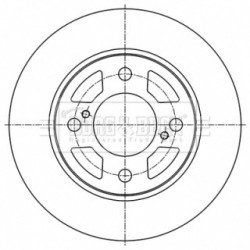 Brake Disc BORG & BECK BBD5530 OE Ref 55611 52R01