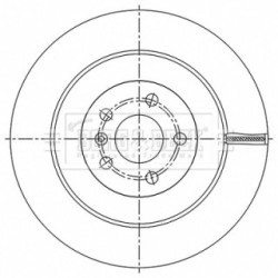 Brake Disc BORG & BECK BBD5531 OE Ref 31687441