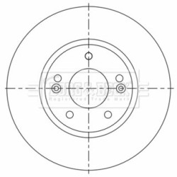 Brake Disc BORG & BECK BBD5535 OE Ref 51712G4000