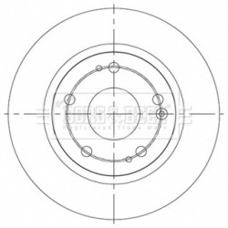 Brake Disc BORG & BECK BBD5541 OE Ref 42510 TBA A00 BORG & BECK