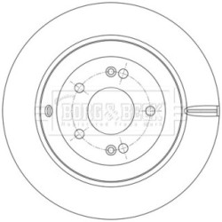 Brake Disc BORG & BECK BBD5545 OE Ref S58411C5700 BORG & BECK
