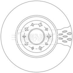 Brake Disc BORG & BECK BBD5554 OE Ref 51996238