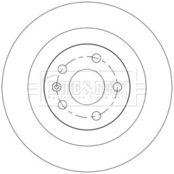 Brake Disc BORG & BECK BBD5555 OE Ref 32300123