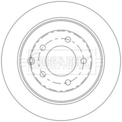 Brake Disc BORG & BECK BBD5565 OE Ref 58411 D7000