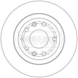 Brake Disc BORG & BECK BBD5567 OE Ref D10E 26 251 BORG & BECK