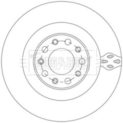 Brake Disc BORG & BECK BBD5572 OE Ref 50546509