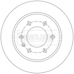 Brake Disc BORG & BECK BBD5581 OE Ref A9104232100 BORG & BECK