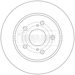 Brake Disc BORG & BECK BBD5585 OE Ref 42431 02320
