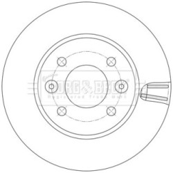Brake Disc BORG & BECK BBD5588 OE Ref 51712 G6000 BORG & BECK