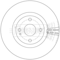 Brake Disc BORG & BECK BBD5594 OE Ref NA5F33251 BORG & BECK