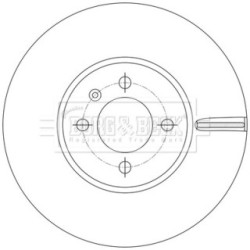 Brake Disc BORG & BECK BBD5599 OE Ref 1S0 615 301K BORG & BECK